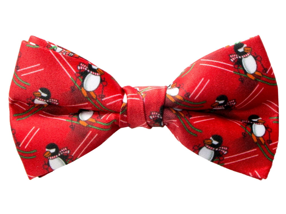 Children's Christmas Bow Ties - Elastic Band, 100% Cotton, For Boys Up To Age 7