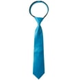 thumbnail image 1 of Spring Notion Boy's Solid Color Satin Zipper Tie, 1 of 5