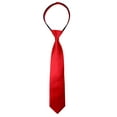 thumbnail image 1 of Spring Notion Boy's Solid Color Satin Zipper Tie, 1 of 5