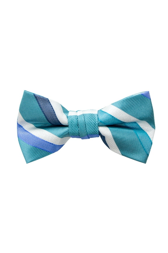 Boy's Striped Woven Bow Tie