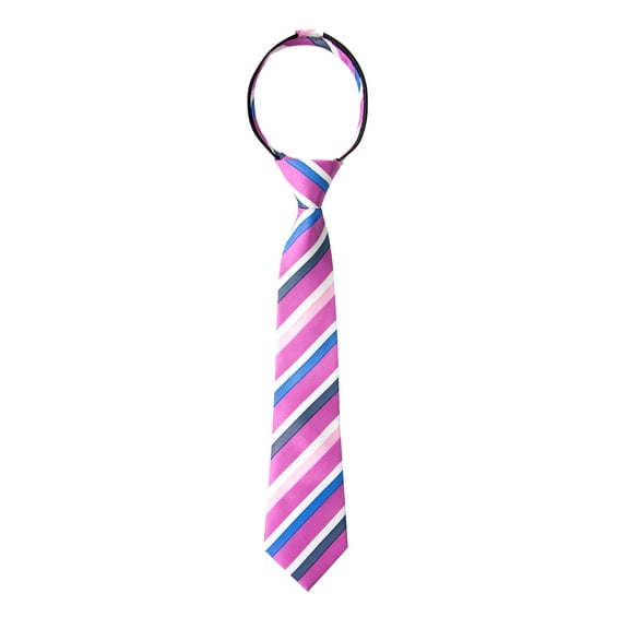 Spring Notion Boy's Striped Woven Zipper Tie