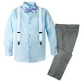 thumbnail image 1 of Spring Notion Boys' 4-Piece Patterned Dress up Pants Set, 1 of 4