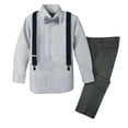 thumbnail image 1 of Spring Notion Boys' 4-Piece Plaid Suspender Outfit, 1 of 5