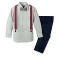 thumbnail image 1 of Spring Notion Boys' 4-Piece Plaid Suspender Outfit, 1 of 5