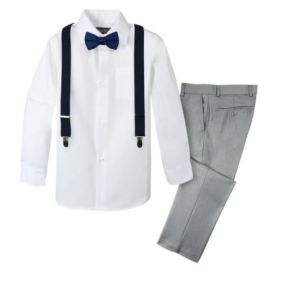 Spring Notion Boys' 4-Piece Suspender Outfit