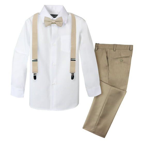 Spring Notion Boys' 4-Piece Suspender Outfit