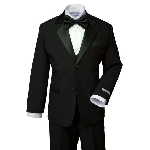 Spring Notion Boys' Classic Fit Tuxedo Set Black