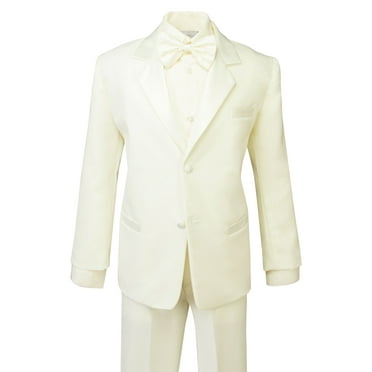 Spring Notion Boys' Classic Fit Tuxedo Set Ivory