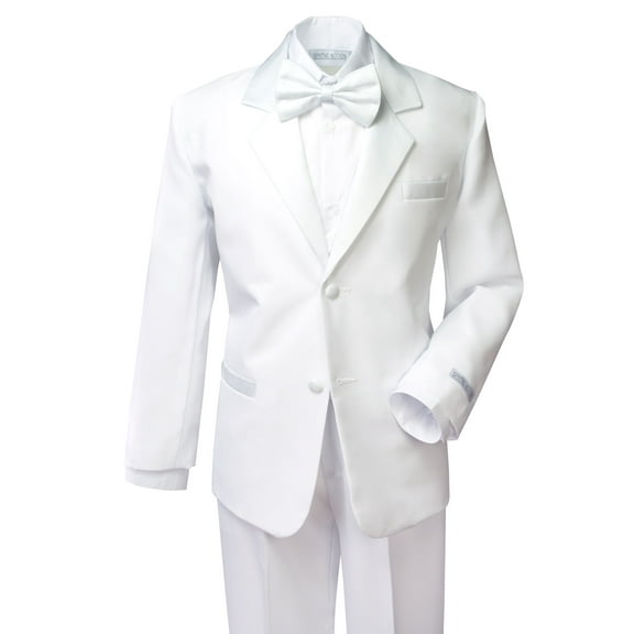 Spring Notion Boys' Classic Fit Tuxedo Set White