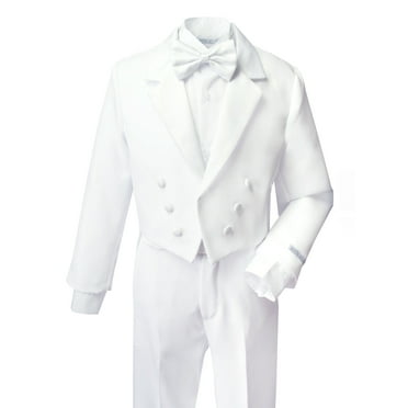 Spring Notion Boys' Classic Tuxedo with Tail White