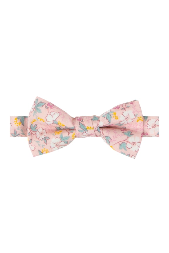 Boys' Cotton Floral Print Pre-tied Bow Tie