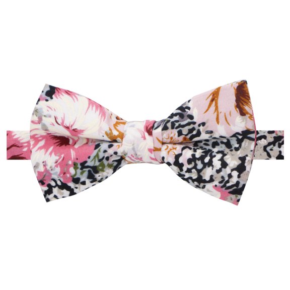 Spring Notion Boys' Cotton Floral Print Pre-tied Bow Tie