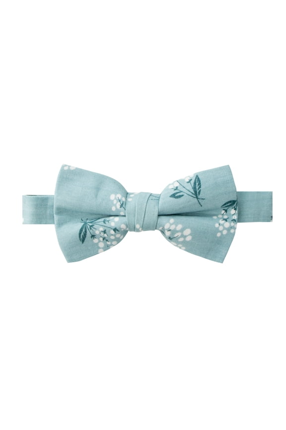 Boys' Cotton Floral Print Pre-tied Bow Tie