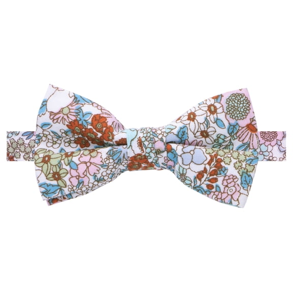 Spring Notion Boys' Cotton Floral Print Pre-tied Bow Tie