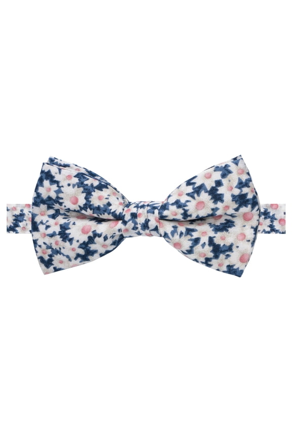 Boys' Cotton Floral Print Pre-tied Bow Tie