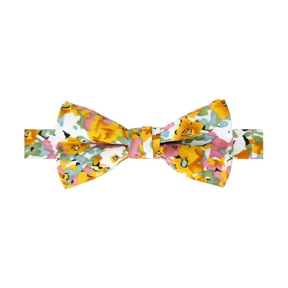 Spring Notion Boys' Cotton Floral Print Pre-tied Bow Tie