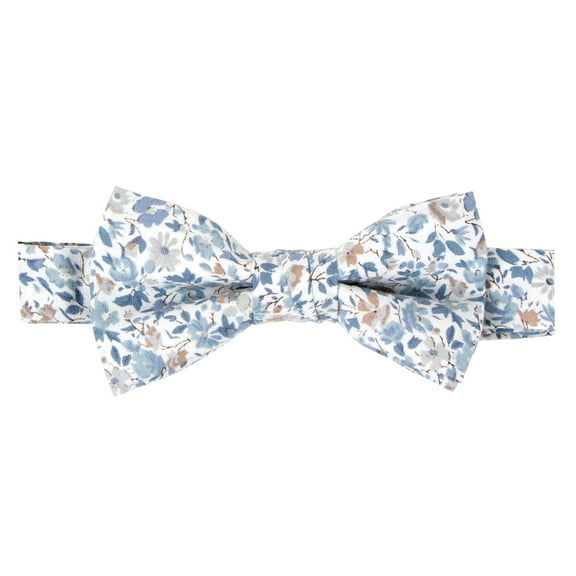 Spring Notion Boys' Cotton Floral Print Pre-tied Bow Tie