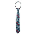 thumbnail image 1 of Spring Notion Boys' Cotton Floral Skinny Zipper Tie, 1 of 4