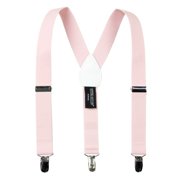 Spring Notion Boys' Elastic Suspenders with Leather Crosspatch