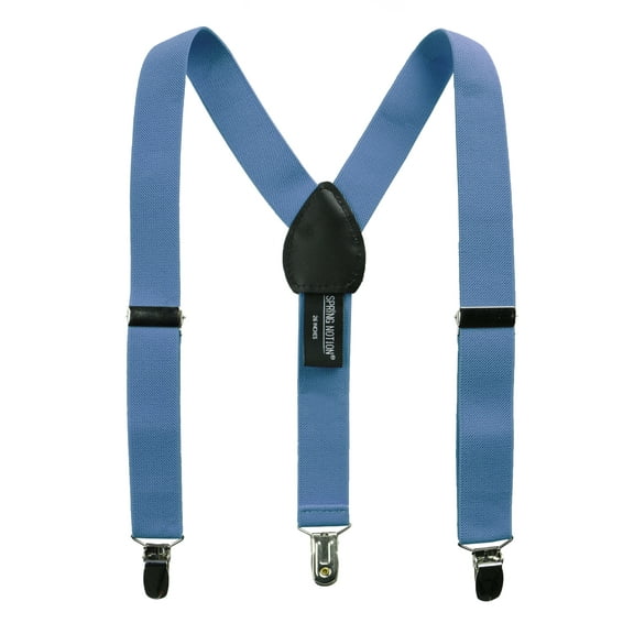Spring Notion Boys' Elastic Suspenders with Leather Crosspatch
