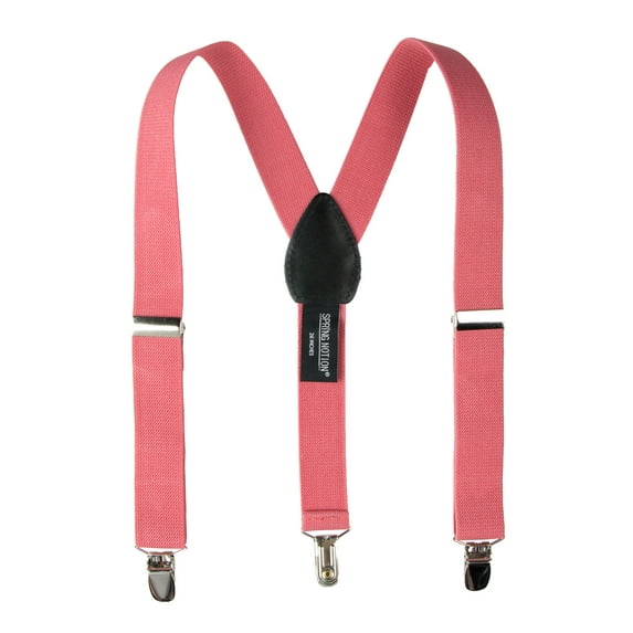 Spring Notion Boys' Elastic Suspenders with Leather Crosspatch