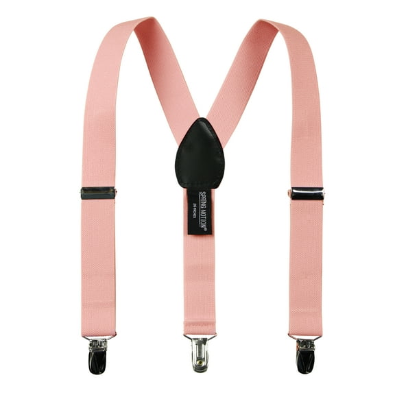 Spring Notion Boys' Elastic Suspenders with Leather Crosspatch
