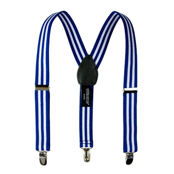 Spring Notion Boys' Elastic Suspenders with Leather Crosspatch