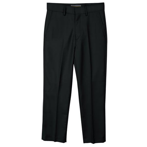 Spring Notion Boys' Flat Front Dress Pants, Black 24M