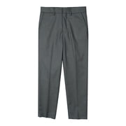 Spring Notion Boys' Flat Front Dress Pants, Charcoal 08