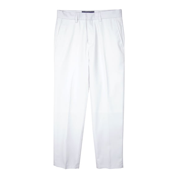 Spring Notion Boys' Flat Front Dress Pants, White 18M
