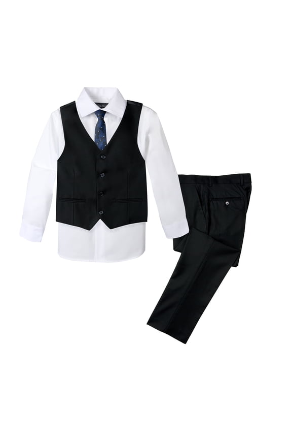 Boys' Formal 4-Piece Set, Black