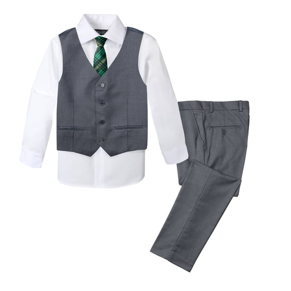 Spring Notion Boys' Formal 4-Piece Set, Charcoal