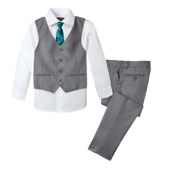 Spring Notion Boys' Formal 4-Piece Set, Grey