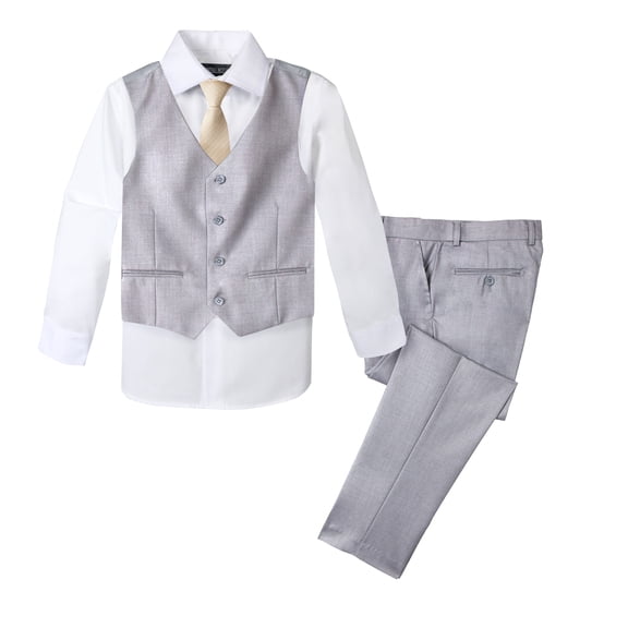 Spring Notion Boys' Formal 4-Piece Set, Light Grey