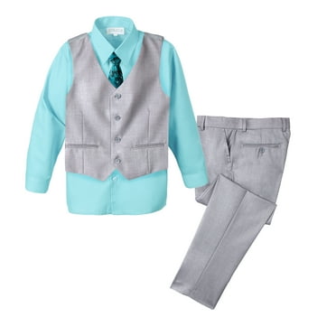 Spring Notion Boys' Formal 4-Piece Set, Light Grey