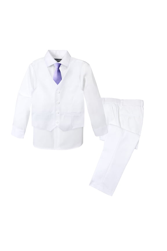 Boys' Formal 4-Piece Set, White