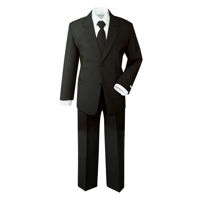 Spring Notion Boys' Formal Black Dress Suit Set - Walmart.com