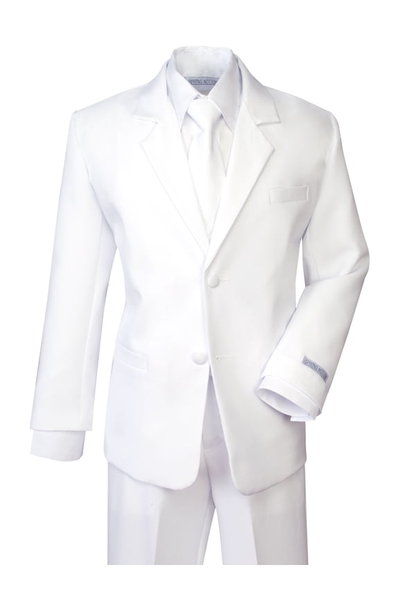 Boys' Formal White Dress Suit Set