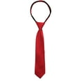 thumbnail image 1 of Spring Notion Boys' Pre-tied Woven Zipper Tie X-Large Red Patterned, 1 of 3