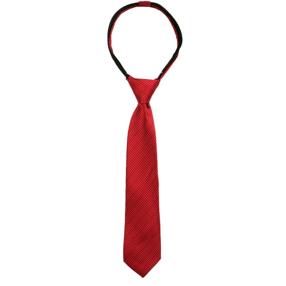 Spring Notion Boys' Pre-tied Woven Zipper Tie X-Large Red Patterned