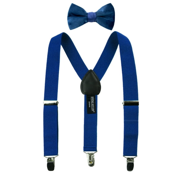 Spring Notion Boys' Suspender and Velvet Bow Tie Set
