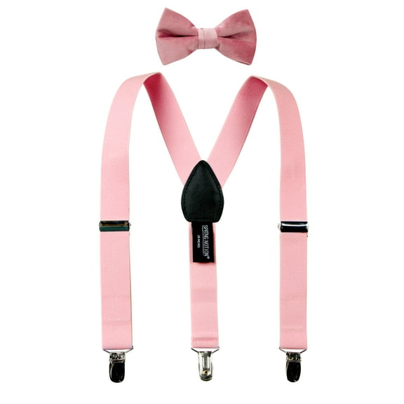 Spring Notion Boys' Suspender and Velvet Bow Tie Set