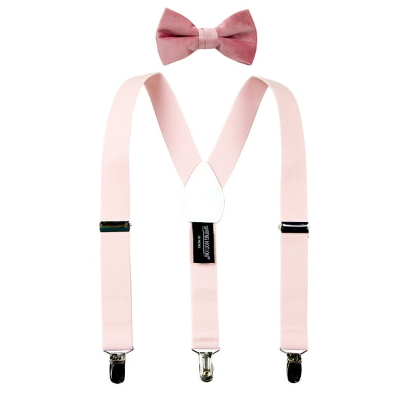 Spring Notion Boys' Suspender and Velvet Bow Tie Set