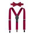 thumbnail image 1 of Spring Notion Boys' Woven Bow Tie and Suspender Set Red L, 1 of 3