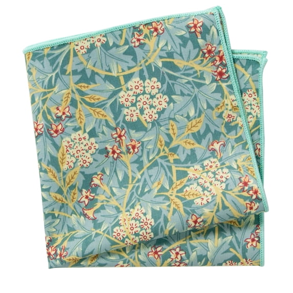 Spring Notion Cotton Floral Handkerchief Pocket Squares for Boys