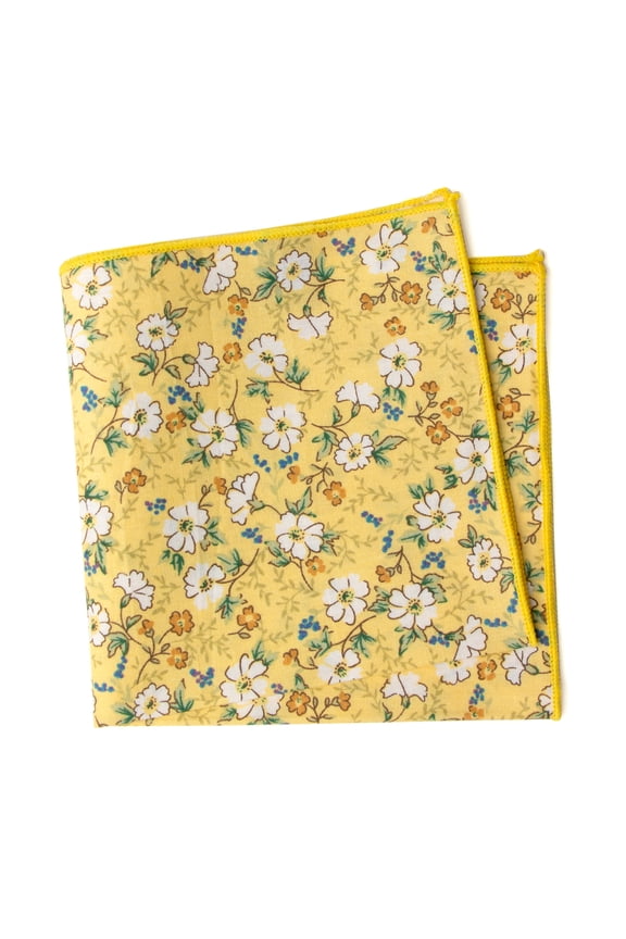Cotton Floral Handkerchief Pocket Squares for Men