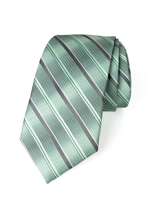 Men's Bold Stripes Microfiber Woven Tie