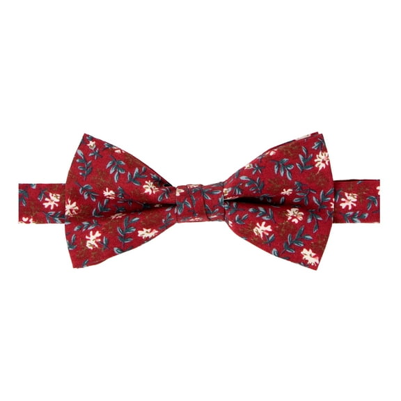Spring Notion Men's Cotton Floral Print Pre-tied Bow Tie