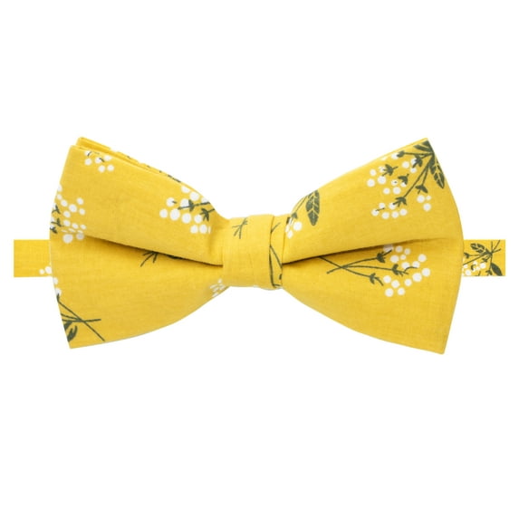 Spring Notion Men's Cotton Floral Print Pre-tied Bow Tie