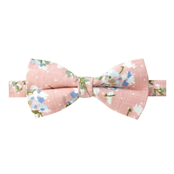 Spring Notion Men's Cotton Floral Print Pre-tied Bow Tie